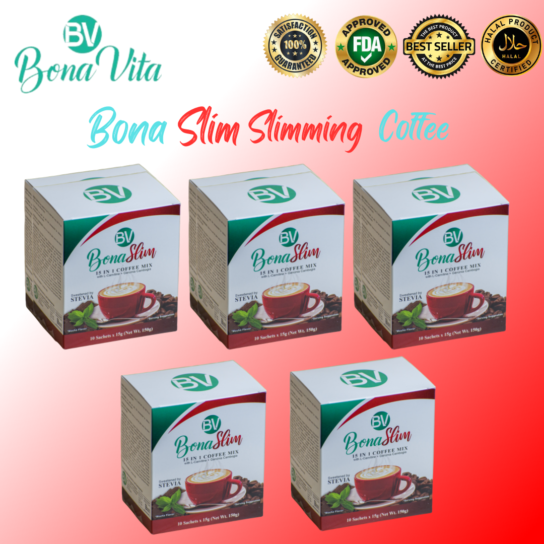 Original BonaSlim Bonavita BonaSlim 15 in 1 Coffee Drink Mix with L