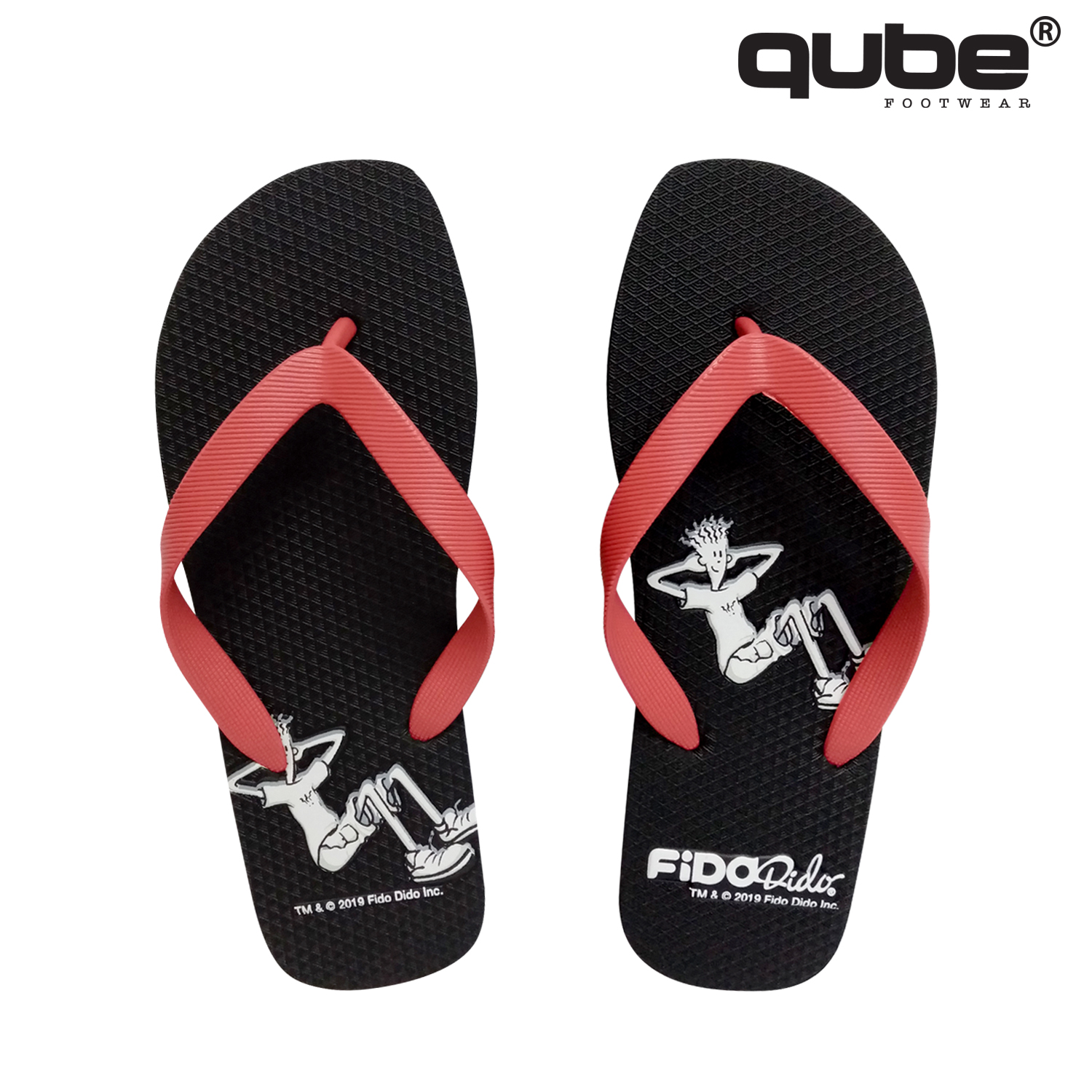 Fido Dido BW5 Men's Slippers in Black by Qube Footwear | Lazada PH