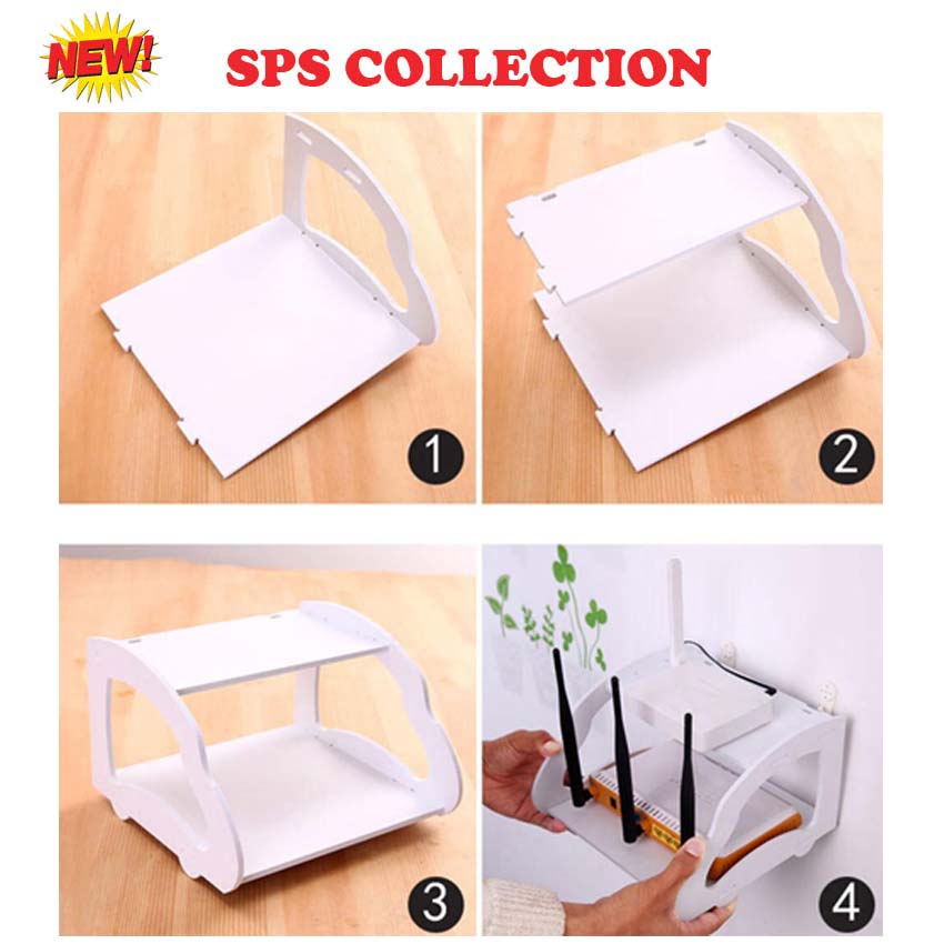 New 2 Layers Wooden Wall Mount Shelf Convenient Shelf Stb Remote Control Holder Wooden Storage Box Holder Tv Set Lazada Ph