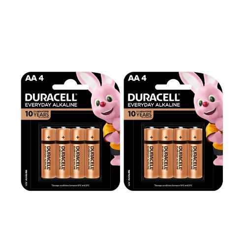 Duracell Everyday Alkaline Aa4 Battery - Pack Of 2 