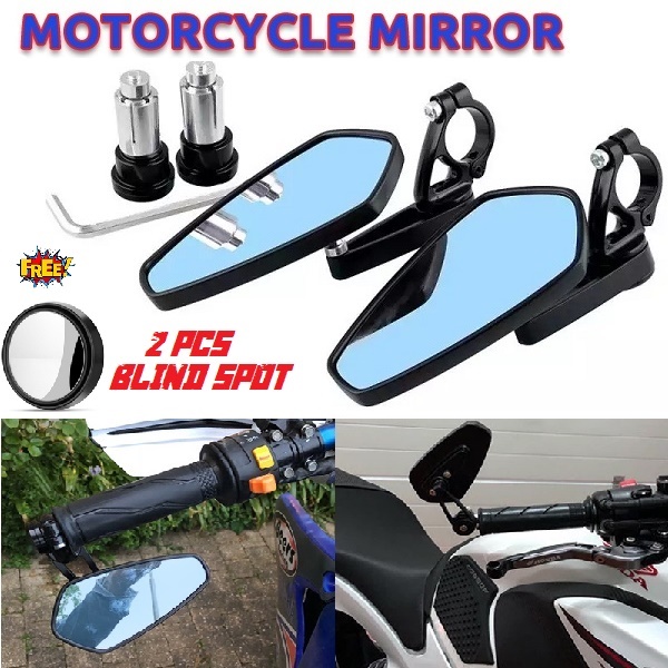 SUZUKI SMASH VS BAR END SIDE MIRROR REARVIEW MIRROR MOTORCYCLE