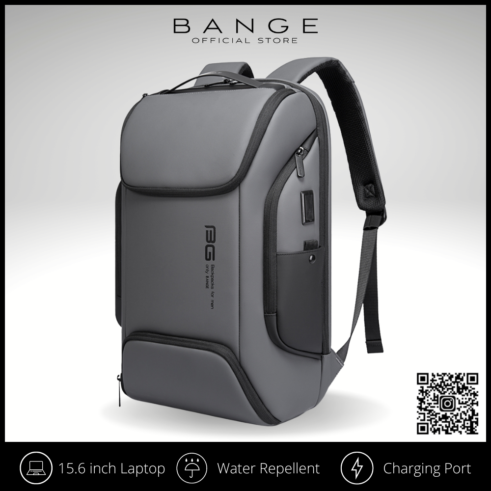 7267 BANGE Premium Quality Bag Backpack Anti Theft YKK Zipper Water