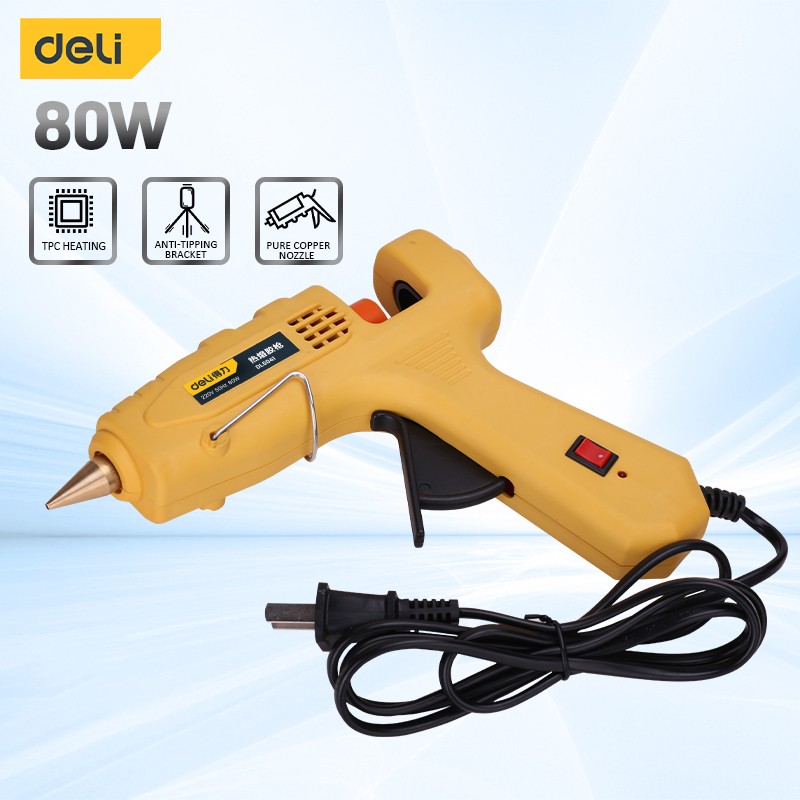 Deli Glue Gun 20W/40W/60W/80W Industrial Hot Melt Glue Gun Heavy Duty
