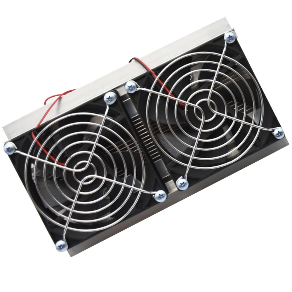 Thermoelectric Peltier Refrigeration Cooling System Kit Semiconductor Cooler Large Radiator Cold Conduction Module Double Fans