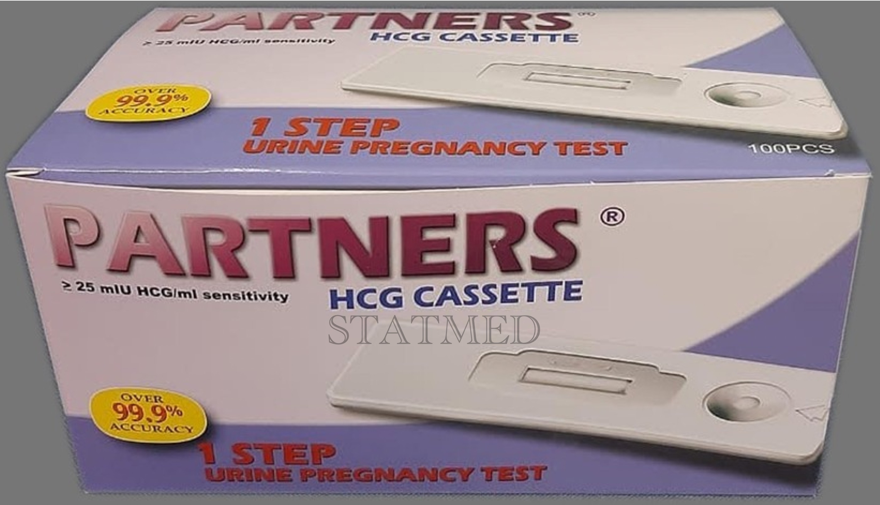 Partners Pregnancy Test HCG Cassette 1 box [50 & 100 pcs] Expiration