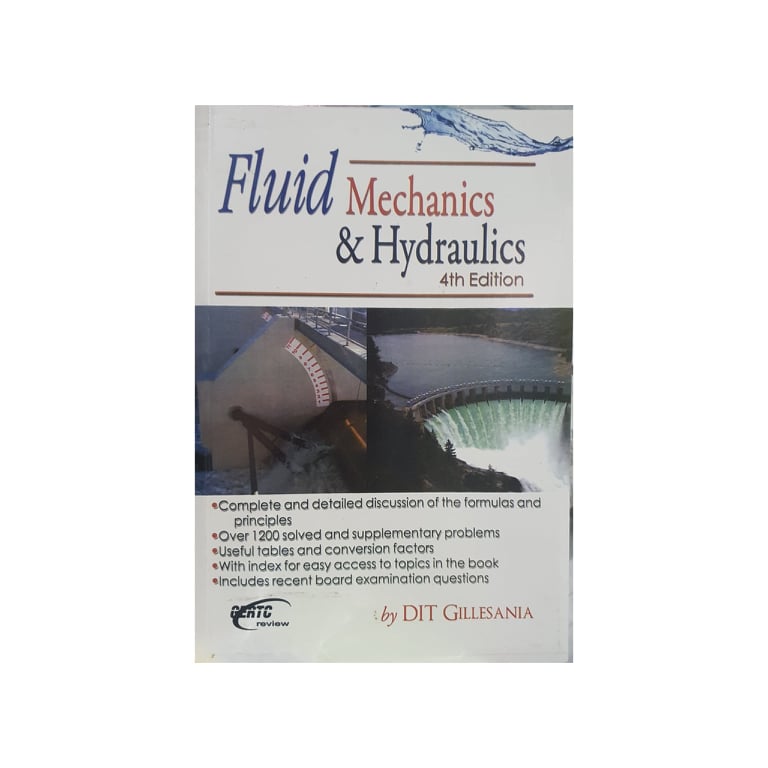 DIT Gillesania Fluid Mechanics & Hydraulics 4th Edition Lazada PH