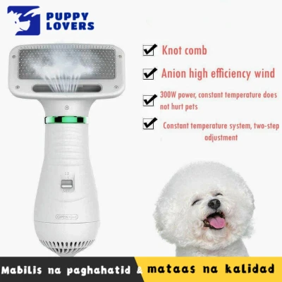 PUPPY LOVERS collection 2 in 1 pet hair dryer comb prevent skin disease