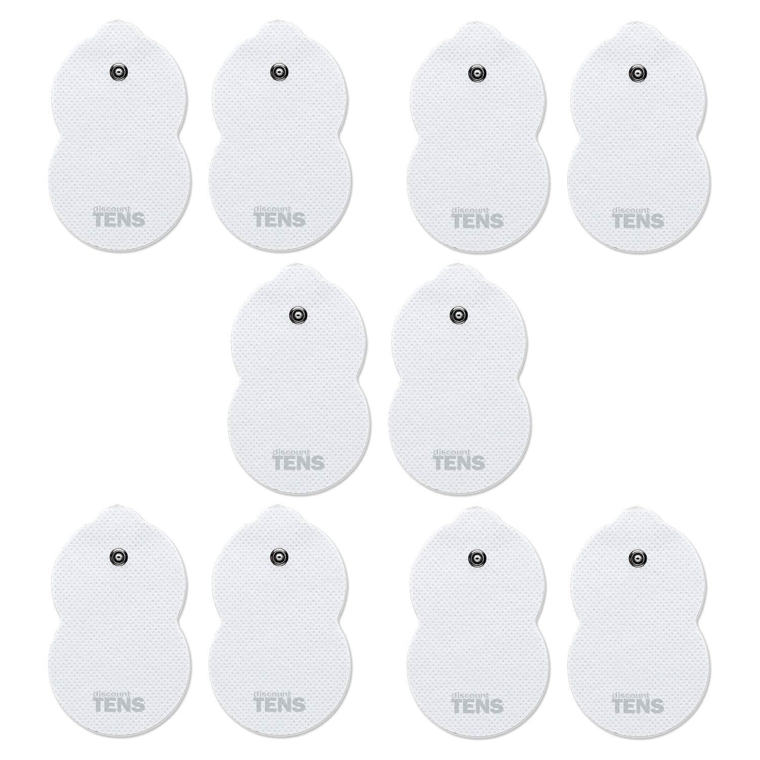 TENS Electrodes Compatible with Omron - 10 (5 Pair) Premium Omron  Compatible Replacement Pads for TENS Units - Discount TENS Brand 