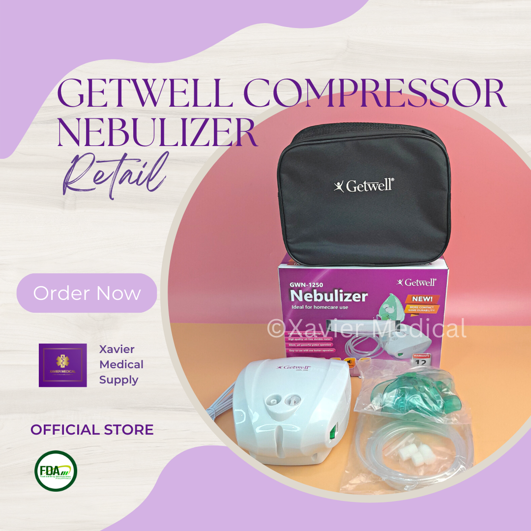 GETWELL Air Compressor Nebulizer Model1250 Retail (Sold per Unit