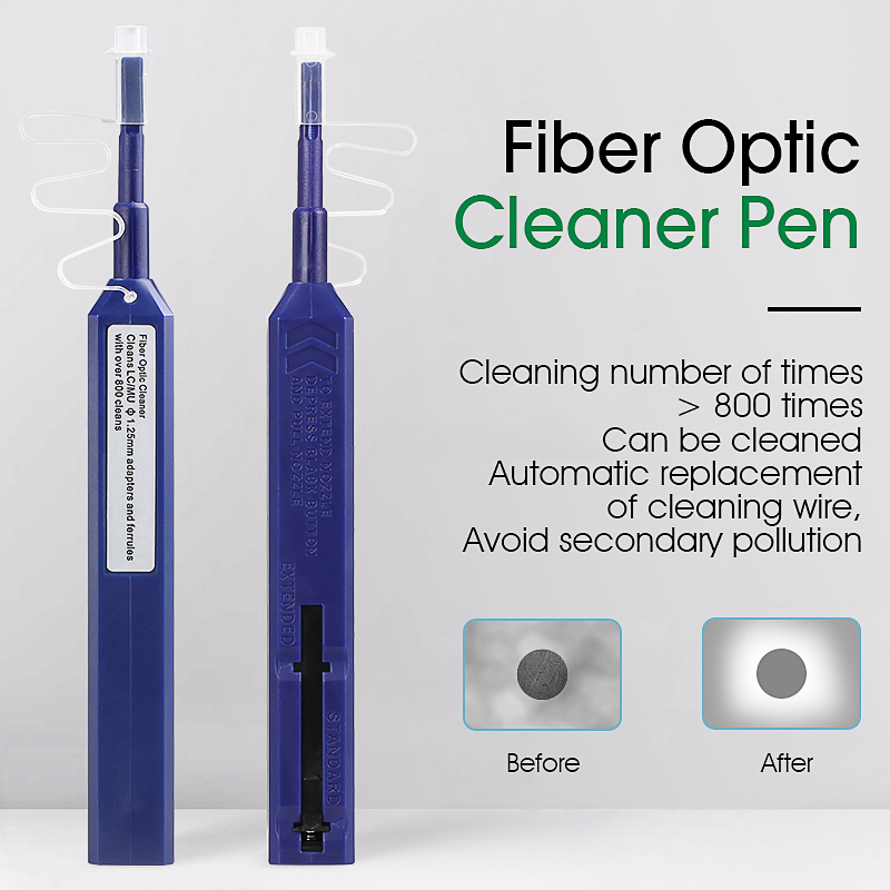 One Click Fiber Optic Connector Cleaner Pen For 125mm Lc Mu Connectors Fiber Optic Tools 5993