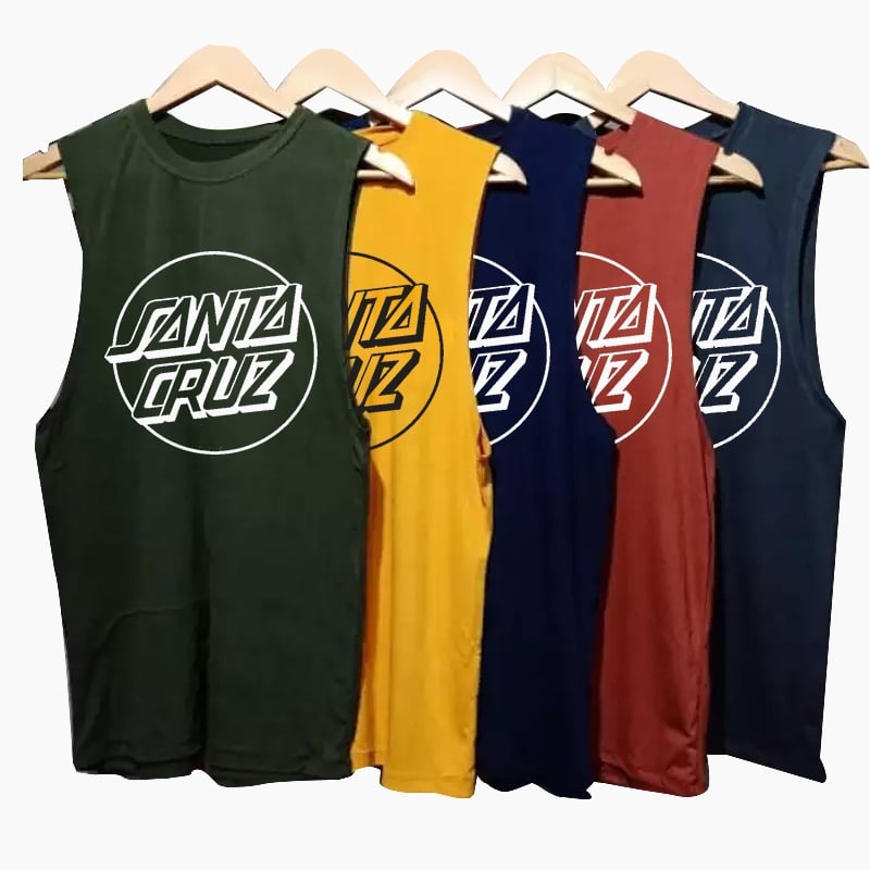PLAIN SANTA CRUZ MUSCLE TEE | Lazada PH