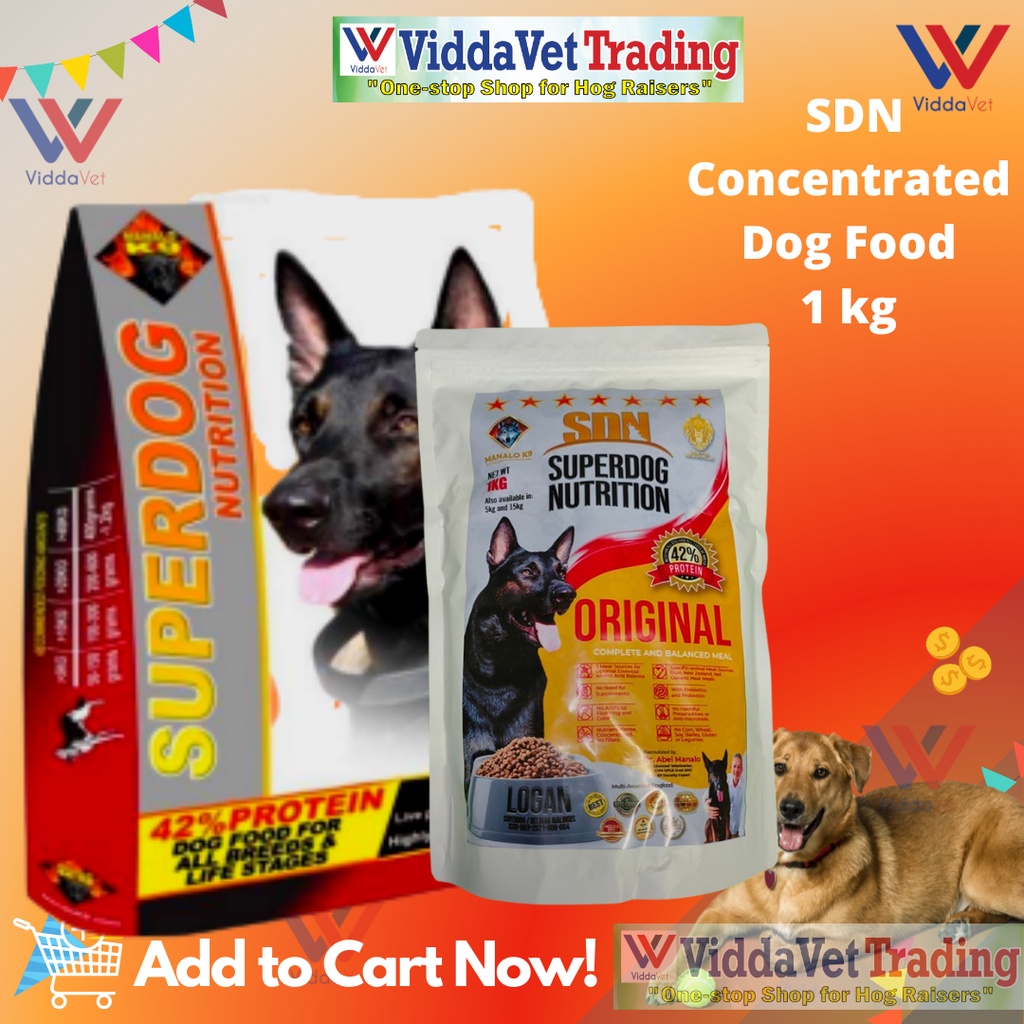แบบจำลองการระเบิด 1 kilo SDN dog food original packaging SDN SuperDog Nutrition by Manalo K9