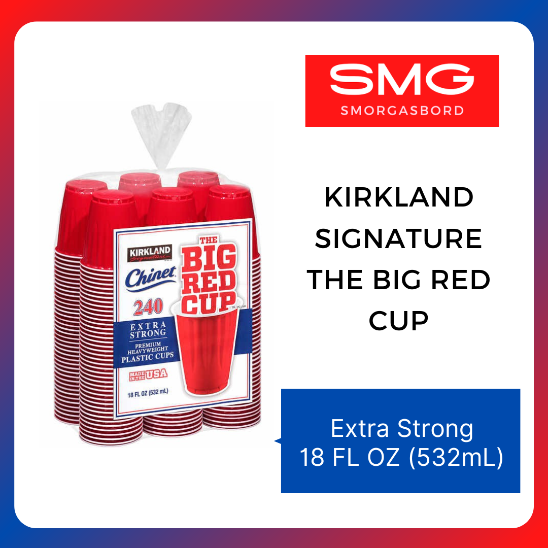  KIRKLAND SIGNATURE Chinet The Big Cup, Red,18 Oz, 240