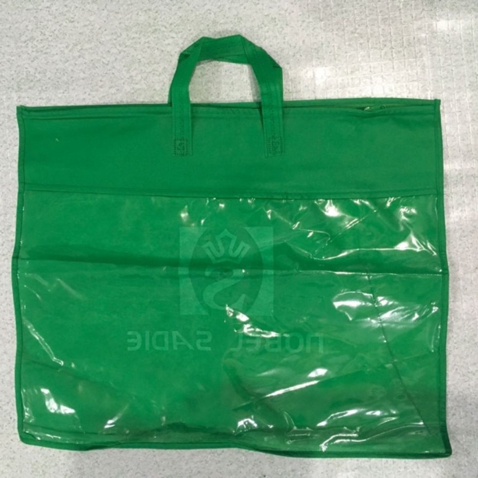 Big eco bag with zipper hot sale