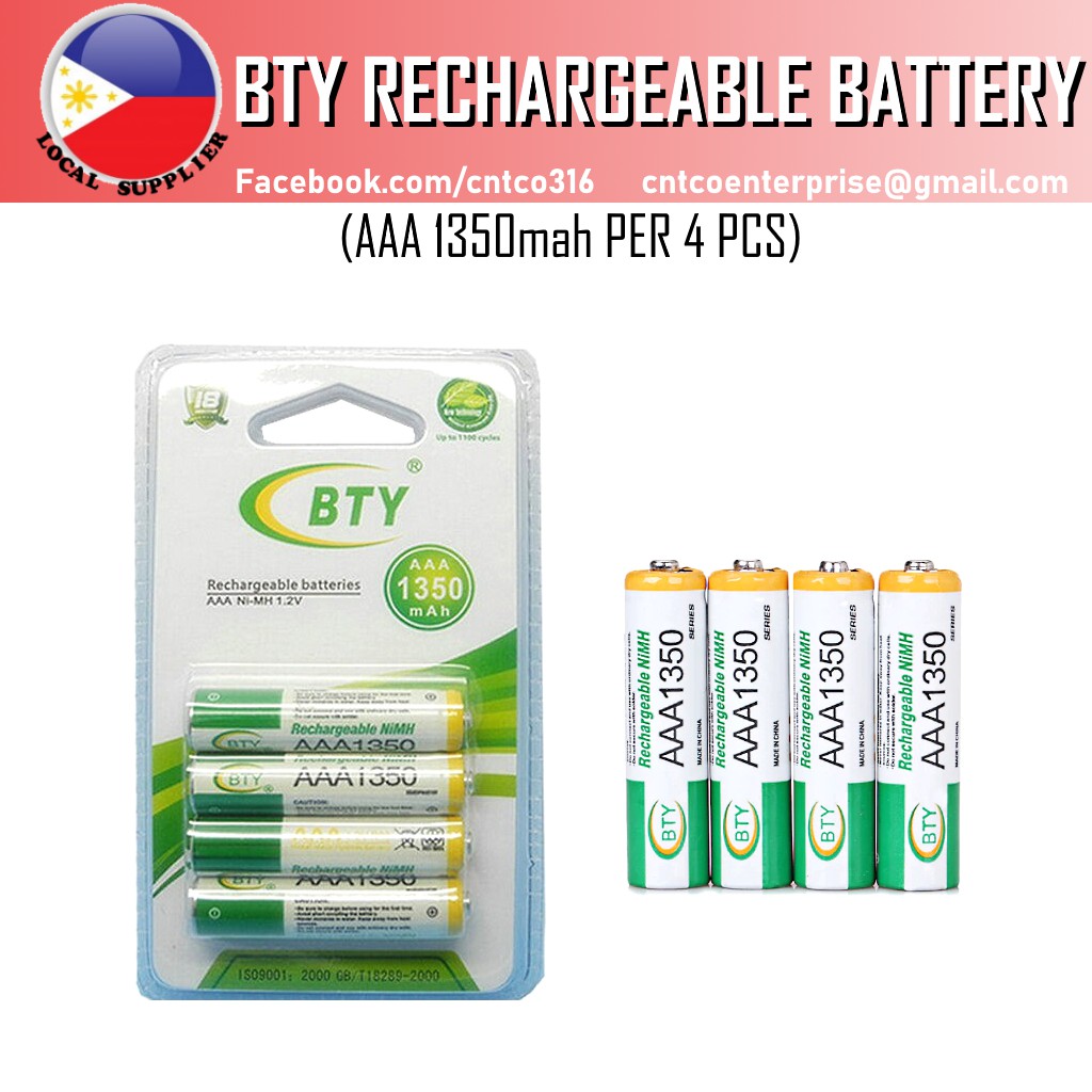 Heavy Duty BTY AA Rechargeable Battery AAA Rechargeable Battery (set of ...