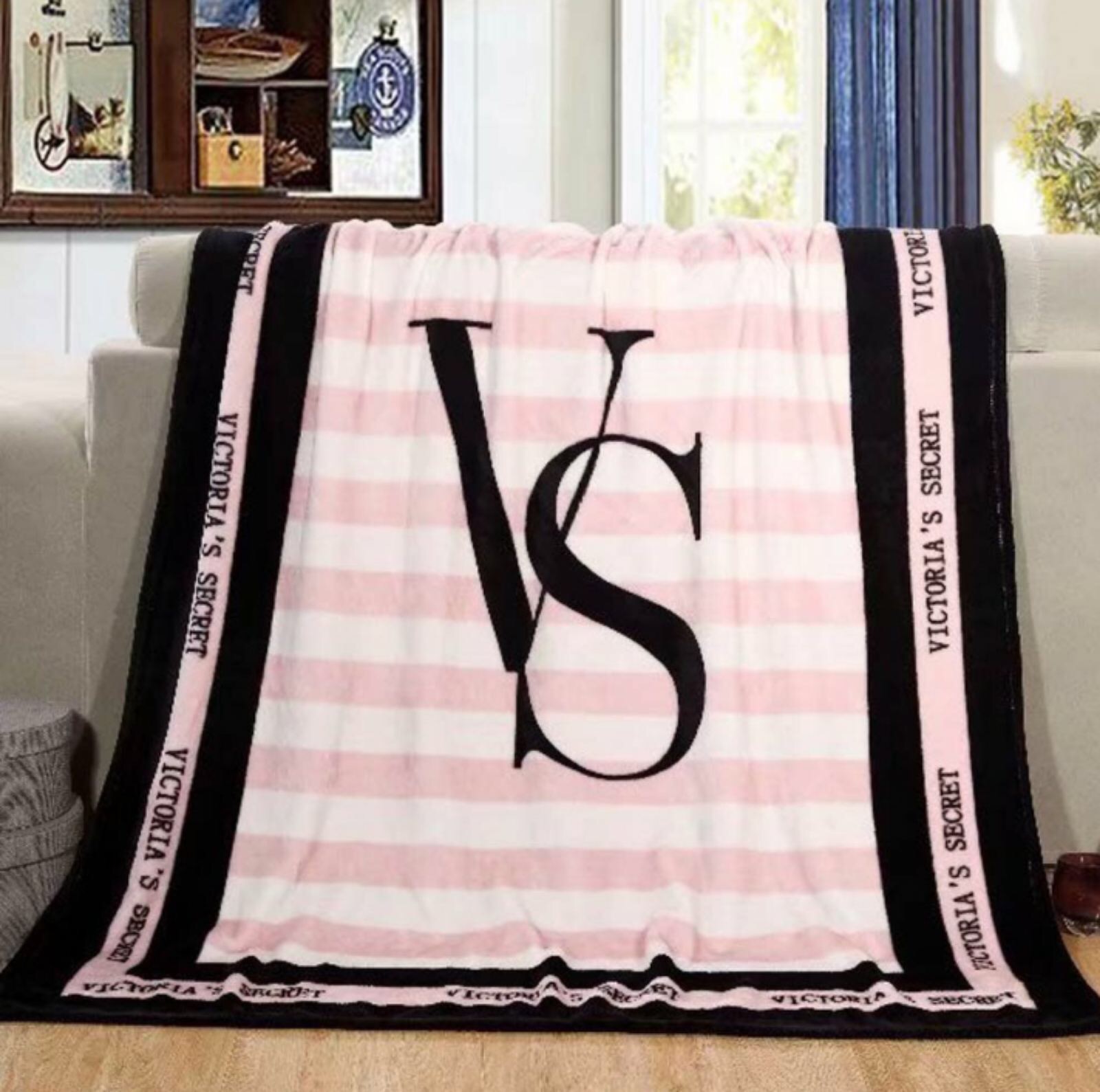 Victorias Secret Fleece Blanket VS Flannel Blanket Bedding Soft Blanket LightweightVS Pink Lazada PH