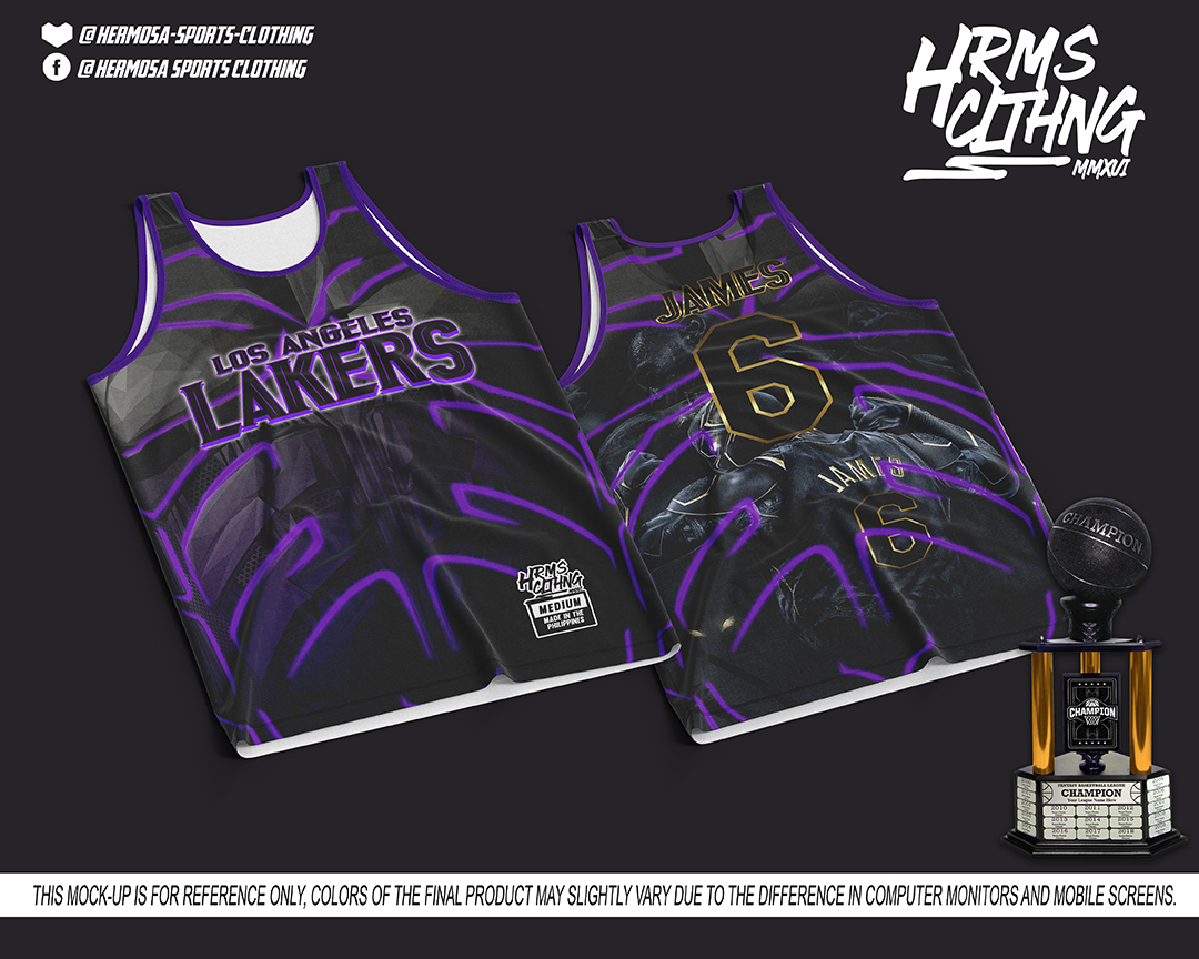 Hermosa Sports Clothing Los Angeles Lakers Violet Upper Jersey Fully