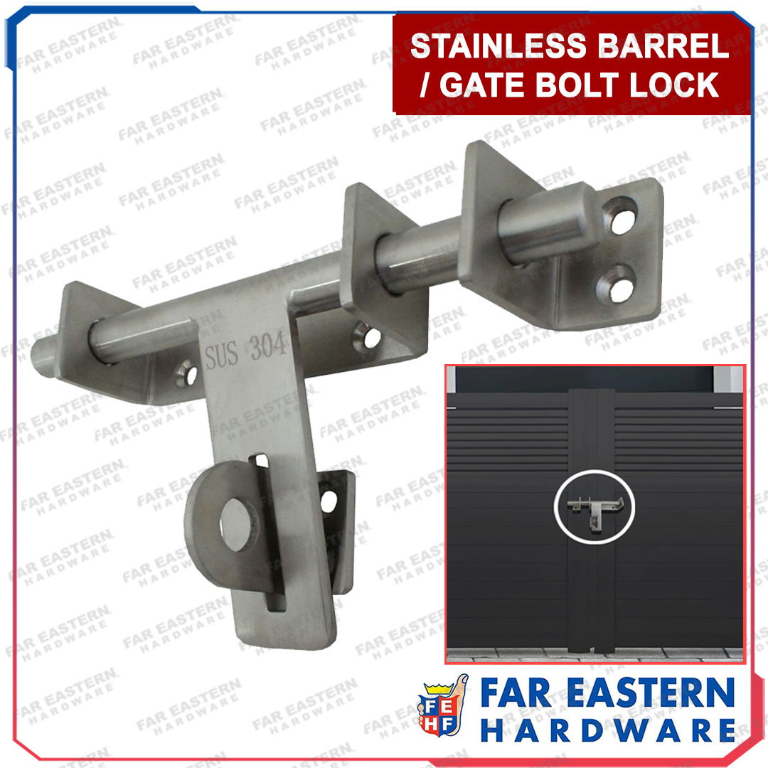 Stainless Steel Door Barrel Gate Bolt Lock 304 Lazada PH