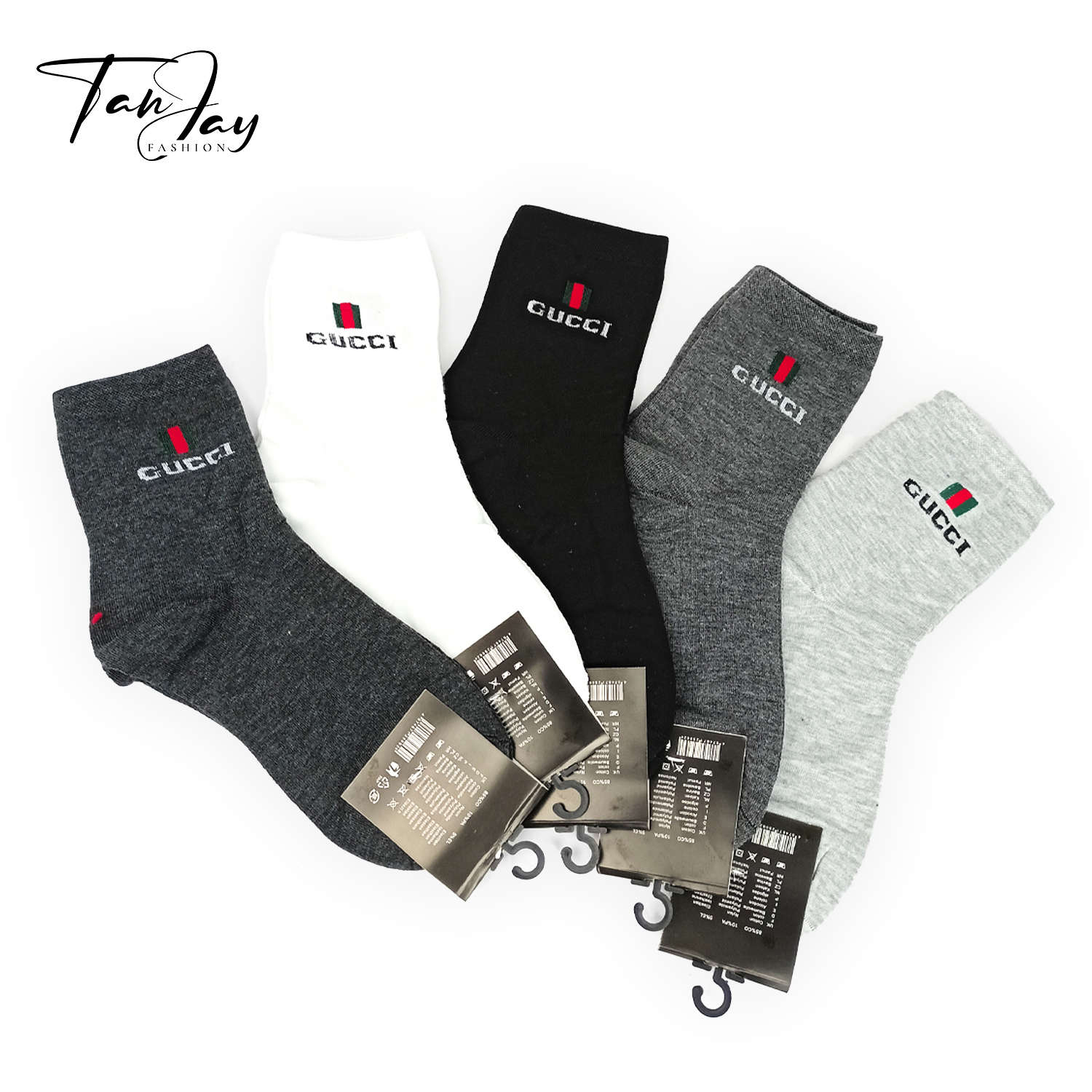 TanJay Fashion 10in1 Korean Socks Cotton Breathable & Comfortable