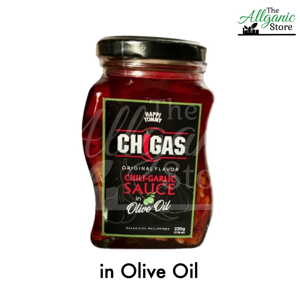 CHIGAS Chili Garlic Sauce (All New Variants!!! Coconut / Sesame /Olive Oil with Dilis) 220g