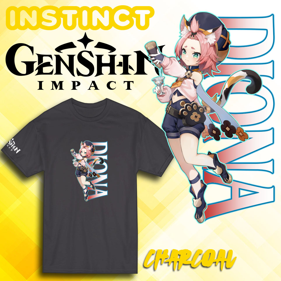 Genshin Impact Diona Character Video Pc Game Gaming Gamer Fan Unisex Shirt Gen005 Lazada Ph