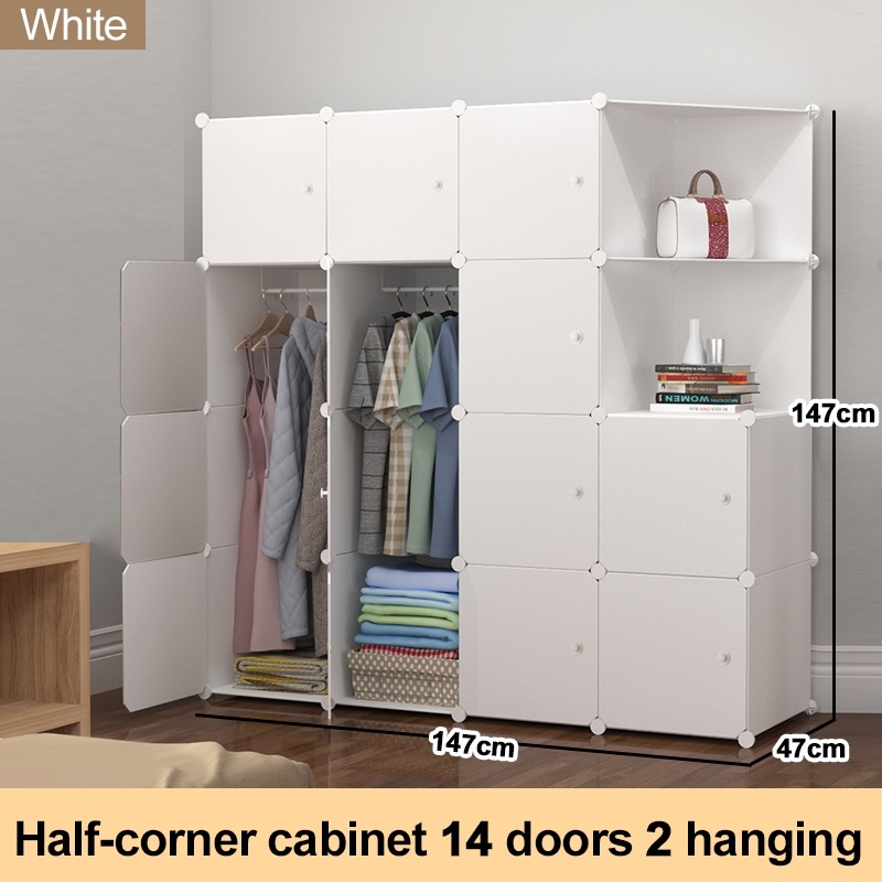 ๑☈ PoP Clothes DIY Wardrobe With Hanger Shoe Rack