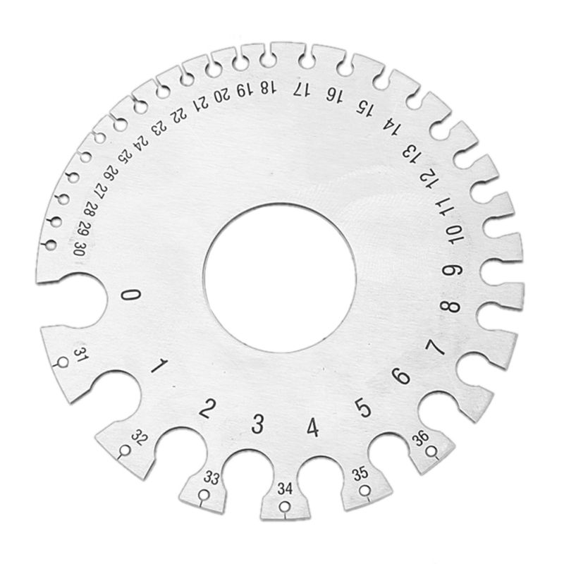 Stainless Steel Wire Gauge Round Wire Sheet Thickness Diameter Gauge for Welding Inspection