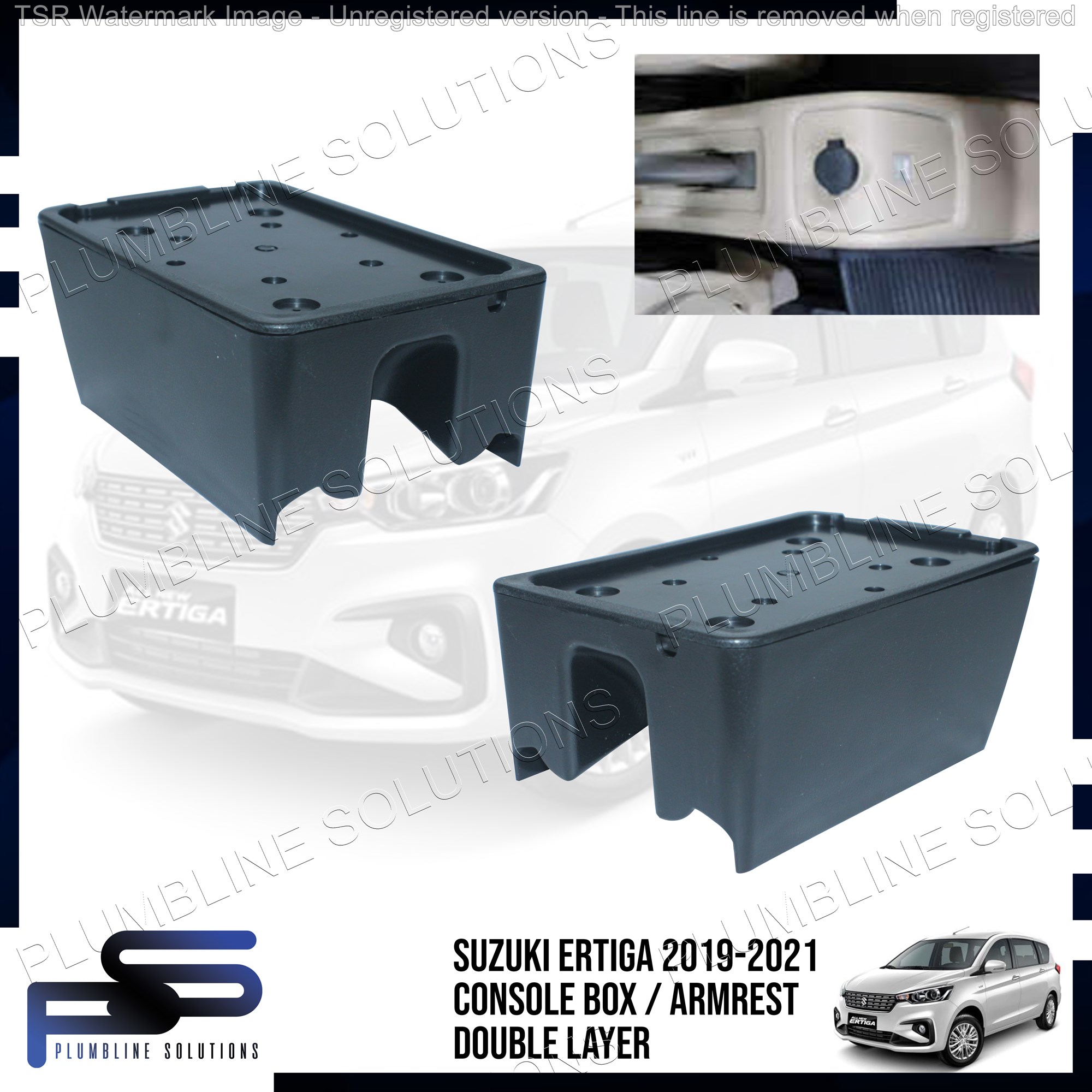 With 7 USB Posr for Phone Charging Car Armrest Suzuki Ertiga 2019 2020