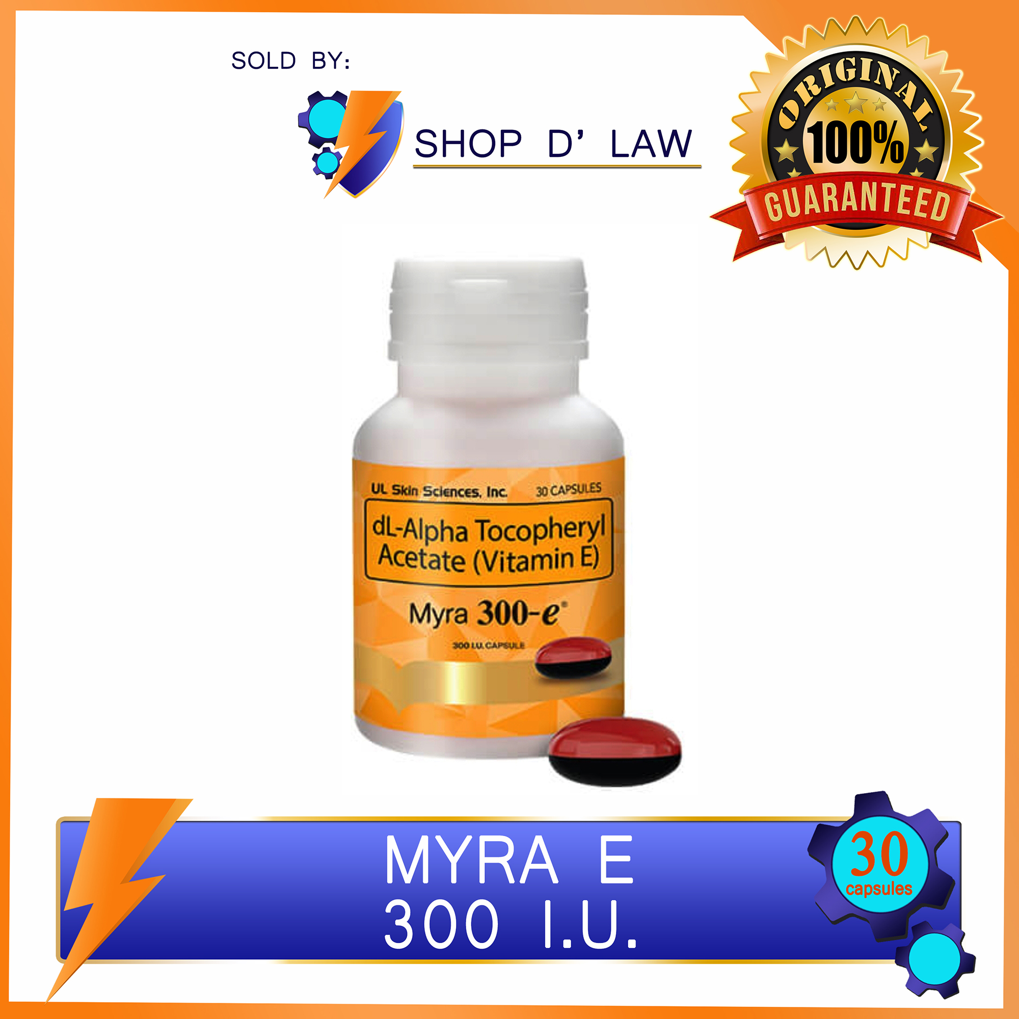MYRA E Vitamin E 300 IU (30 capsules) Lazada PH