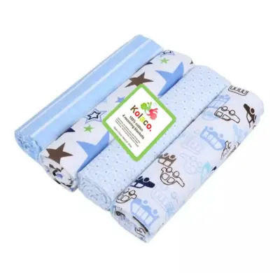 The Original 4pcs Soft Comfortable Flannel Swaddle Receiving Blanket for Newborn Baby Infant - Gift Ideas
