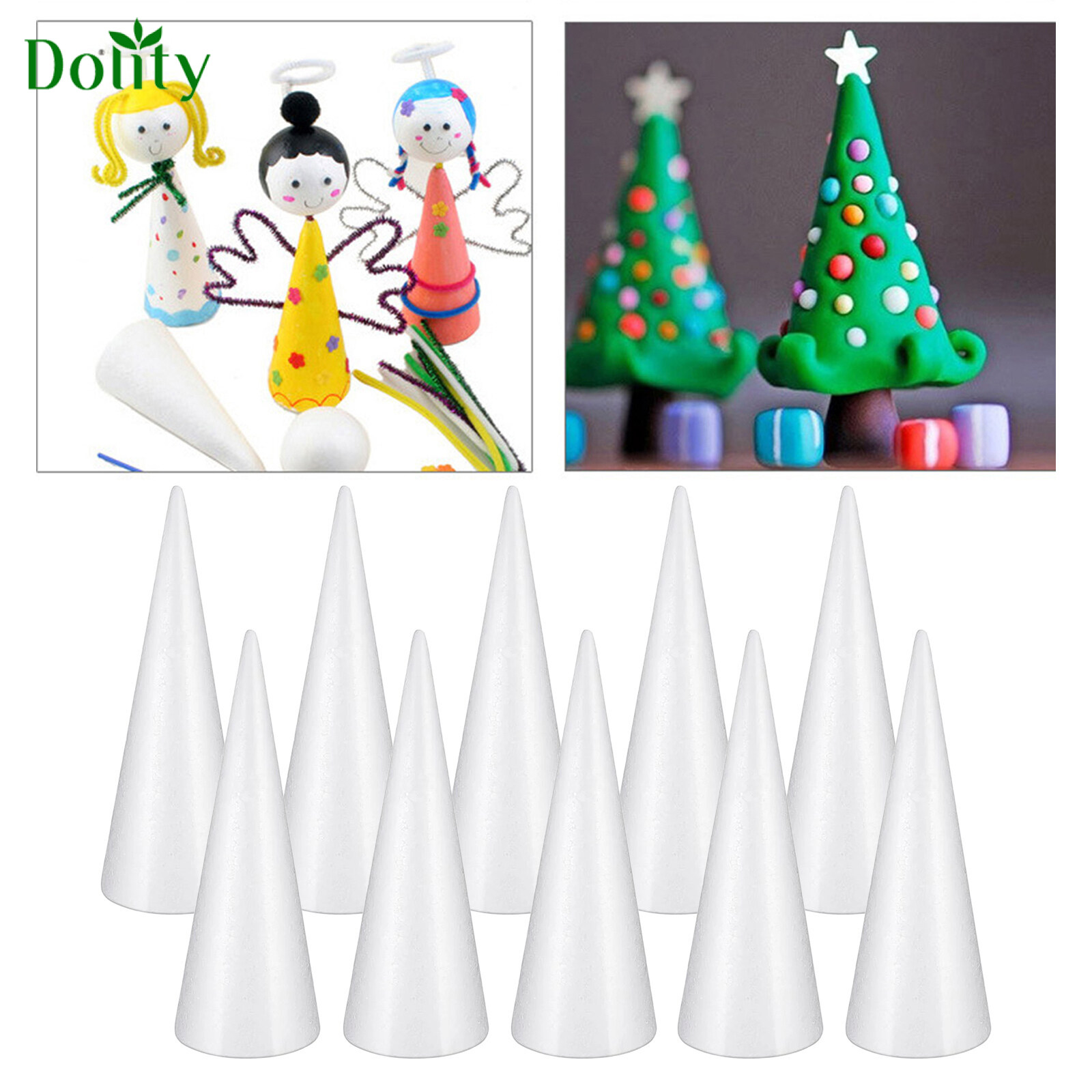 Jual 20Pcs Cone Shaped Styrofoam Foam Ornaments for Handmade DIY Modelling  Toys di Seller Homyl - Shenzhen, Indonesia
