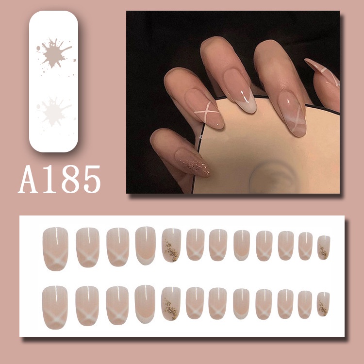 Removable Fake Nail Patch Finished Bridal Dance Nail Art Patch Lazada PH