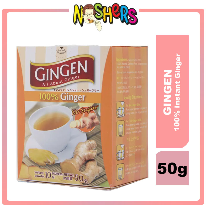 Noshers Gingen Instant Ginger Tea 100 Sugarfree Ginger No Sugar Gingen
