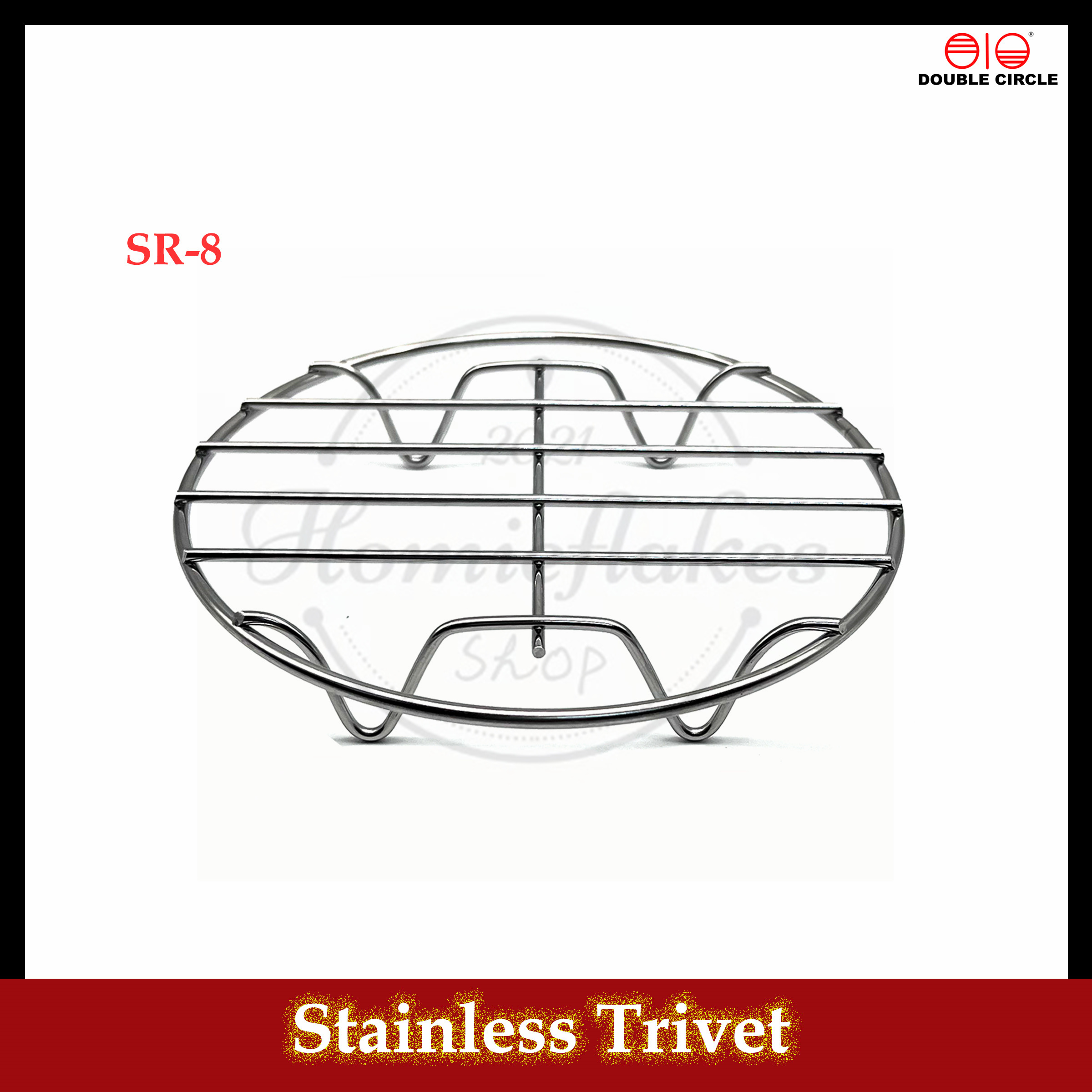 Double Circle Stainless Trivet / Hot Plate Holder Hot Pot Holder SR6