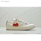 Play x Converse Red Heart Canvas Shoes