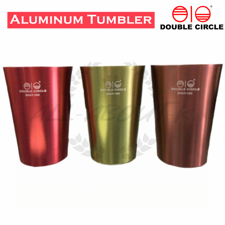 Double Circle Aluminum Tumbler / Cup (Colored) Lazada PH