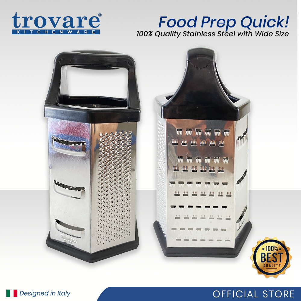 Kitchen Cheese Grater For Stainless Steel 6sides Easy To Use And Non