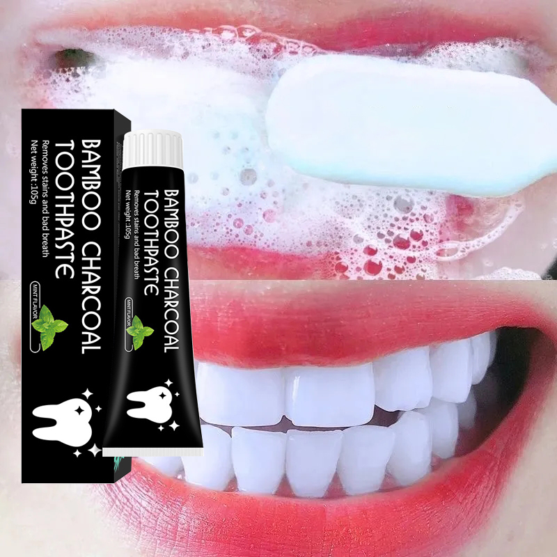 Whitening Toothpaste Activated Charcoal Toothpaste Hygiene Cleaning Fresh Breath Tooth Stain