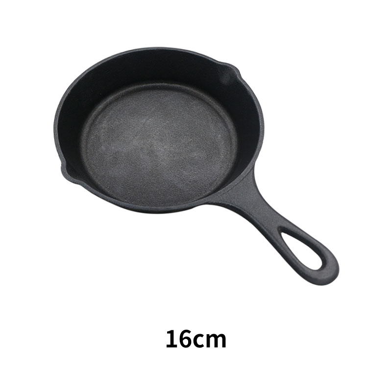 Natural Single Handle Iron Non-stick Frying Pan Fried Roasted Skillets ...