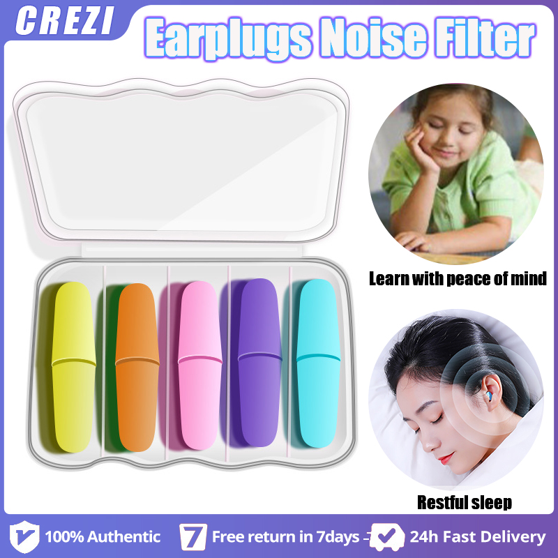 CREZI Earplugs，Earplugs Noise Filter Super Soundproof Help Sleep