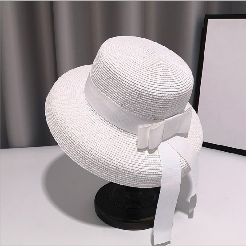 Straw Hat Summer Wide Brim Boater Hat 