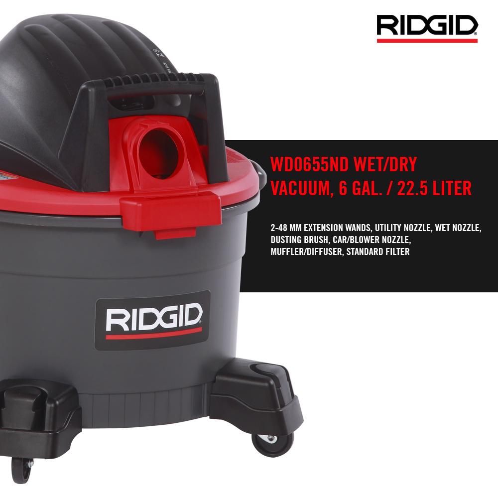 RIDGID 55413 WD0655ND Wet and Dry 