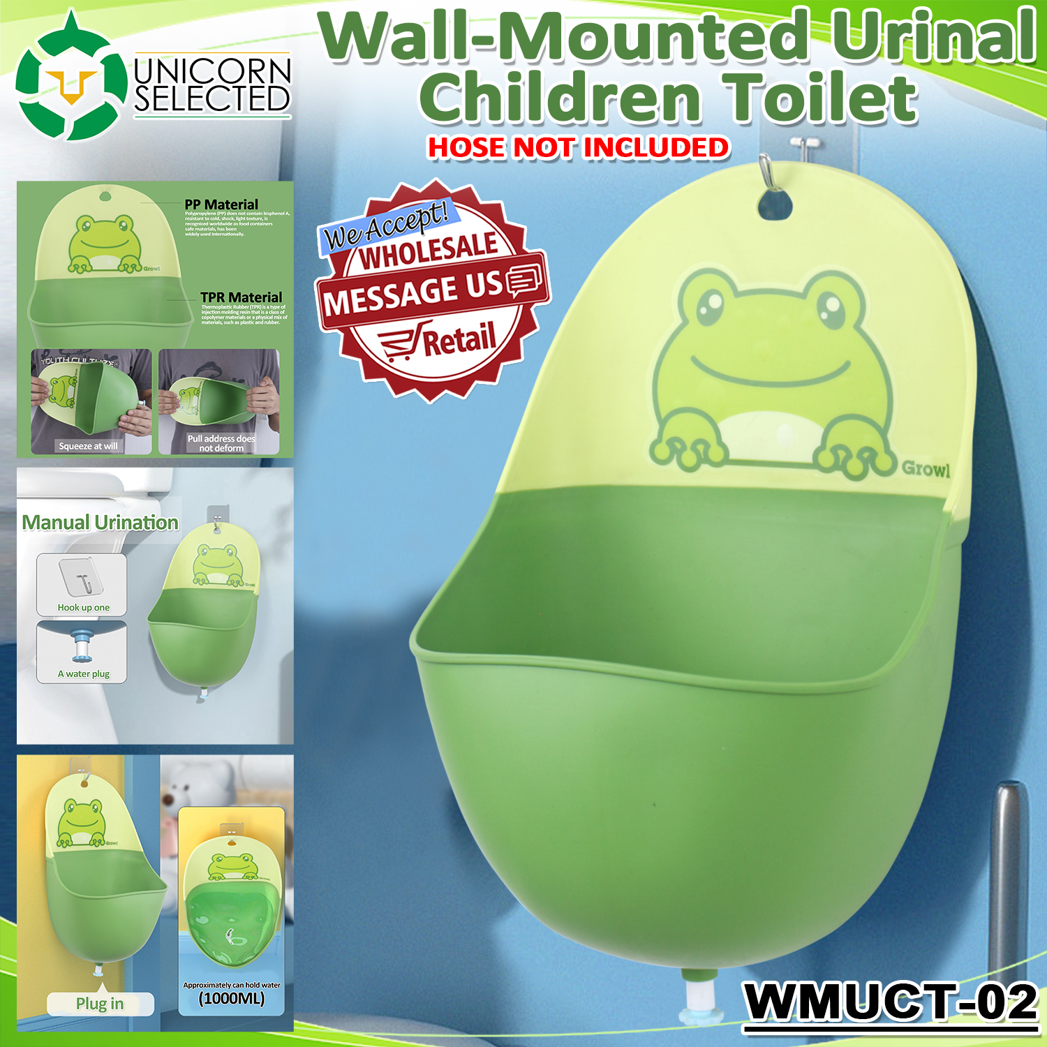 Unicorn Selected WMUCT02 Kids Urinal Training for Boys Children Potty