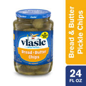 Vlasic Bread and Butter Pickle Chips, 24 Oz Jar