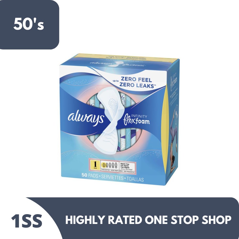 Always Infinity Flex Foam Unscented 50 Pads | Lazada PH