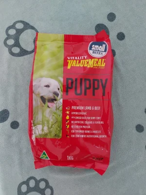 Original Packaging Vitality Valuemeal Puppy Dog Food 1kg