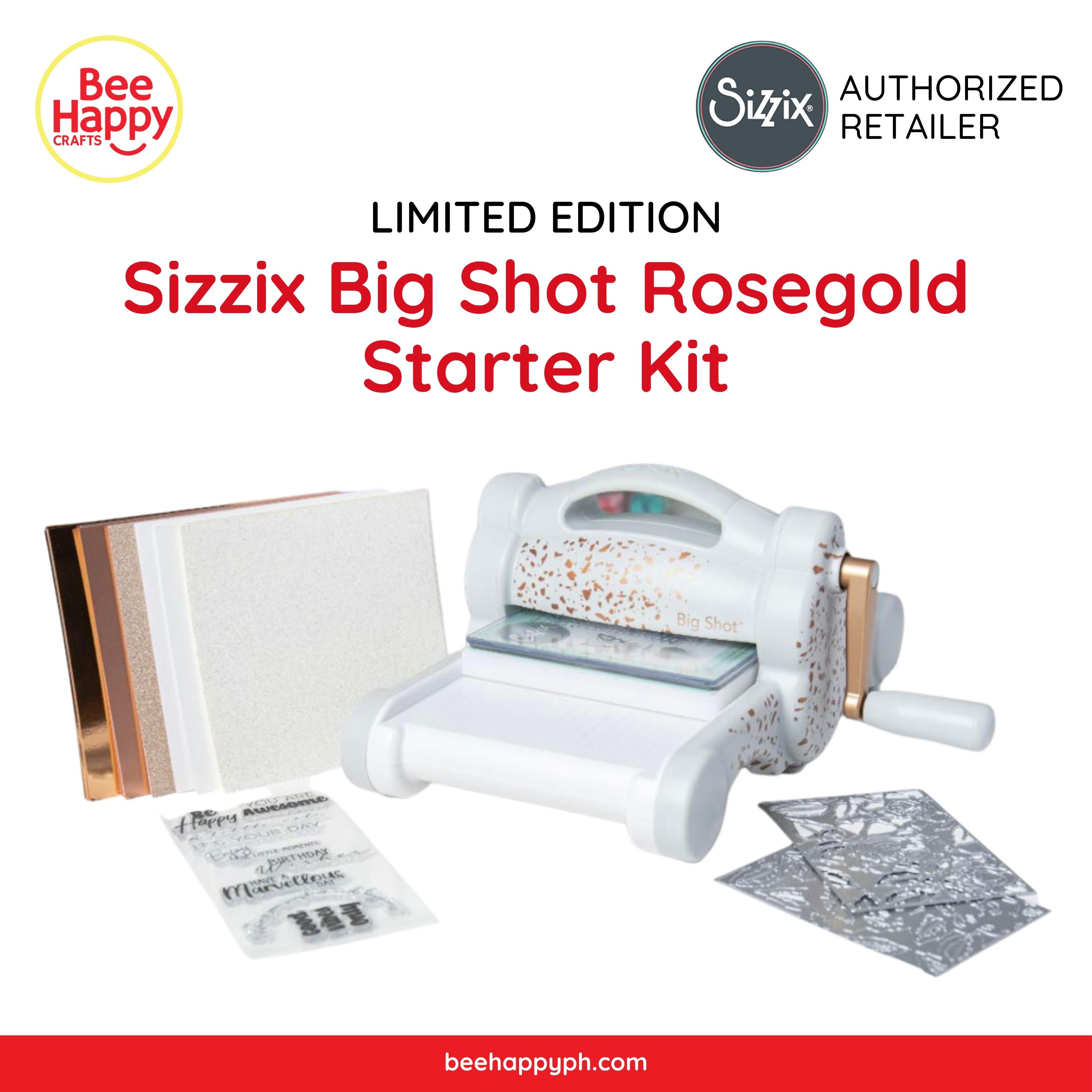 Sizzix Big Shot Starter Kit (Gray & Rose Gold) w/Standard Platform