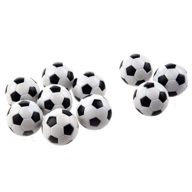 6PCS ฟุตบอลเล็กสไตล์ตารางบอล Foosball Hard พลาสติก Ball คู่เกมของเล่นเด็ก