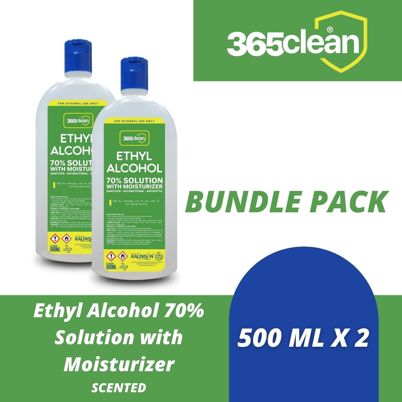 365 Clean Ethyl Alcohol 70 Solution 500ML Scented BUNDLE PACK Lazada PH