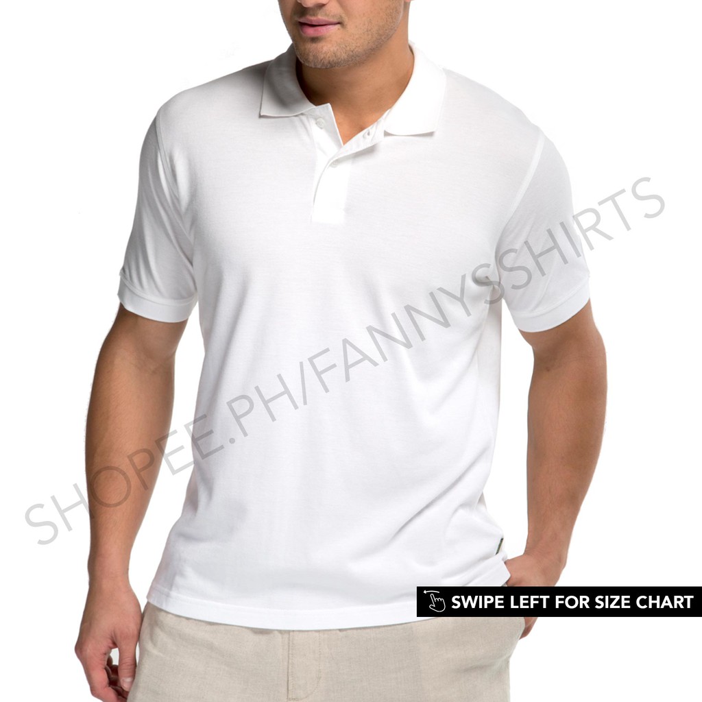Unisex Plain Polo Shirt | Softex Whistler | Honeycomb | WHITE | Lazada PH